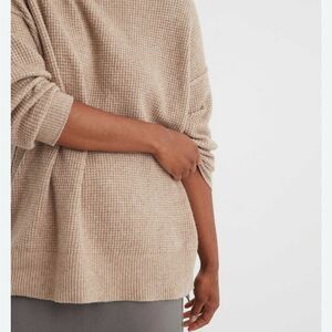 Aerie Oversized Waffle Crewneck Sweater size XS
